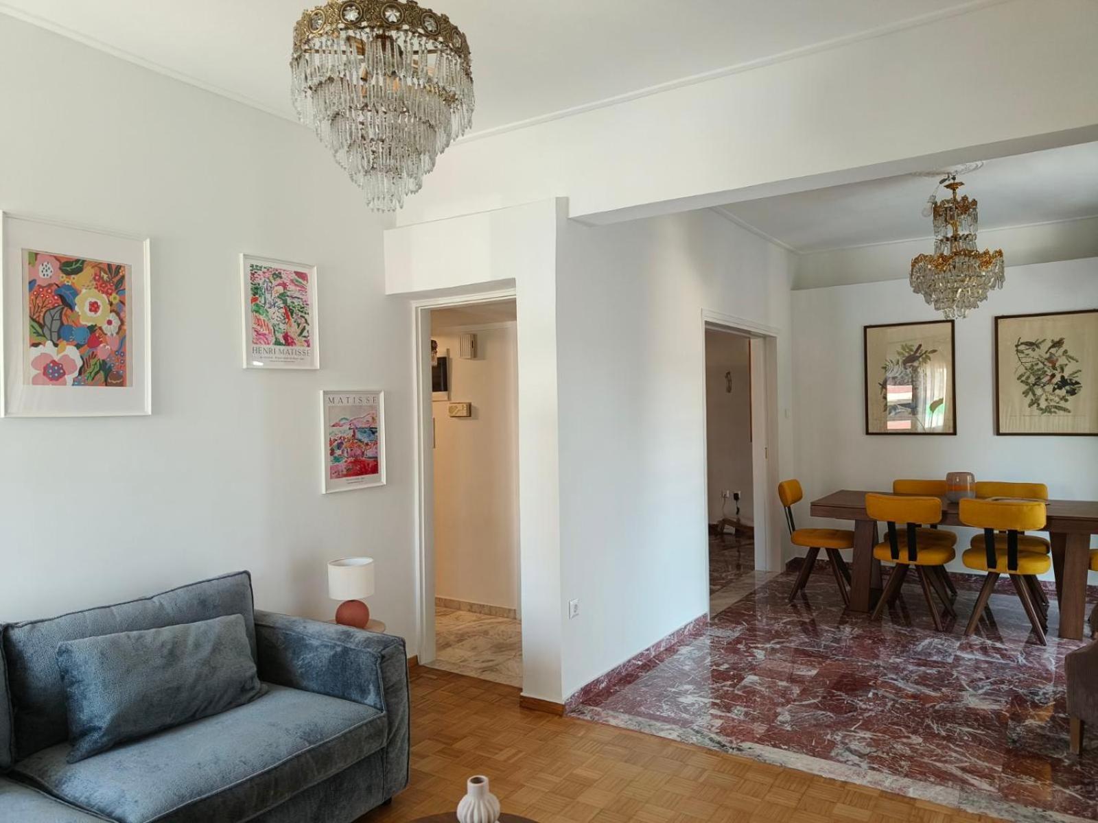 Апартаменты Stylish Artistic Flat With View, Three Min To Metro Афины Экстерьер фото